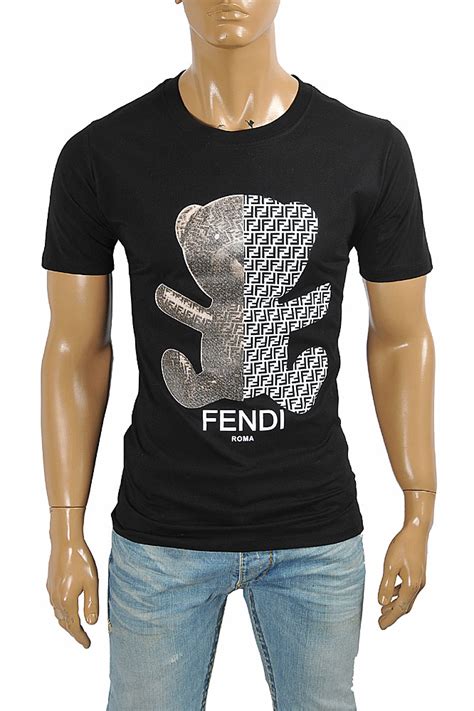 fendi teddy bear t-shirt men's|Fendi pants.